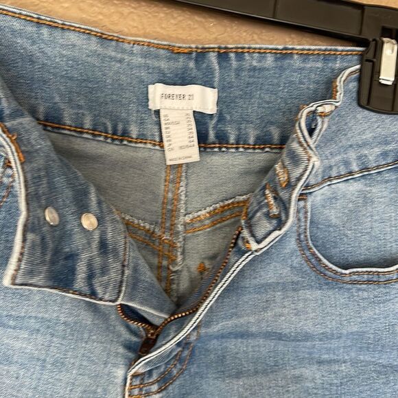 Forever 21 cuffed denim shorts stretch size 25 - Picture 4 of 5